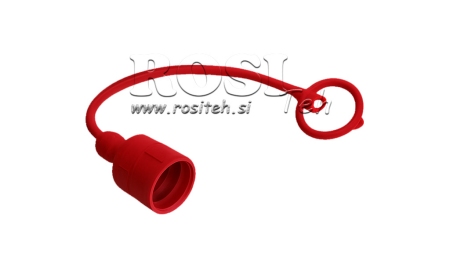 GUMMI SCHUTZDECKEL FÜR MÄNNLICHE SCHNELLKUPPLUNG - ROT