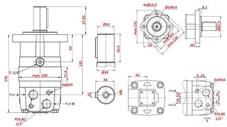MOTOR HIDRAULIC MS 125