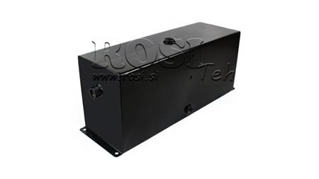 METAL OIL TANK 25 LITER CUBE 260x210x600mm