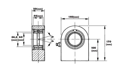 LASSEN OOGLAGER - PLAATVERBINDING FI 60/100