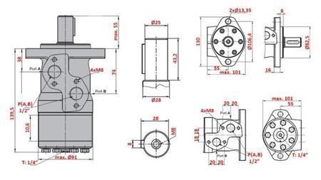 HIDRAULIKUS MOTOR MP 80