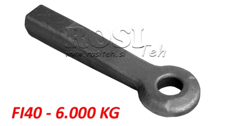 ATTELAGE FIXE FI40 50X50 L370 - 6000KG/1000KG