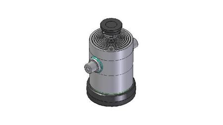 1051S -TELESCOPISCHER ZYLINDER STANDARD/KUGEL 10 STUFEN HEBUNG 2430 DURCHMESSER 300