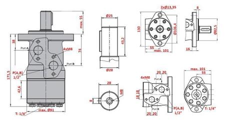 HYDRAULIKMOTOR MP 315