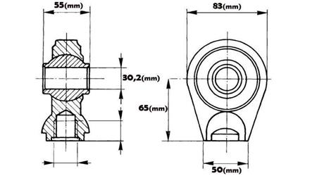 BALL-JOINT - CIRCLE Dia. 30,2/50