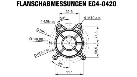 bencinski motor EG4-420cc-9,6kW-13,1HP-3.600 U/min-E-KW25x88.5-elektro zagon