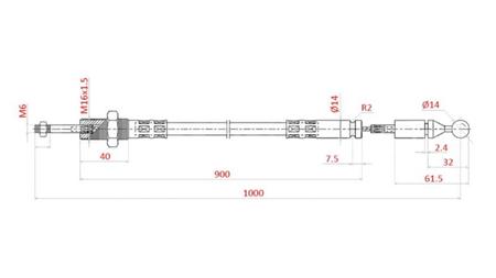 GEWEBE L=1000 - kugel