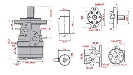 ХИДРАВЛИЧЕН МОТОР MR 125