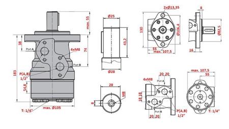 HIDRAULIKUS MOTOR MR 315