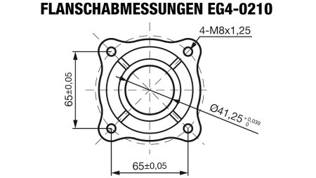 gasoline engine EG4-210cc-5,10kW-3.600rpm-H-KW20x53-hand start