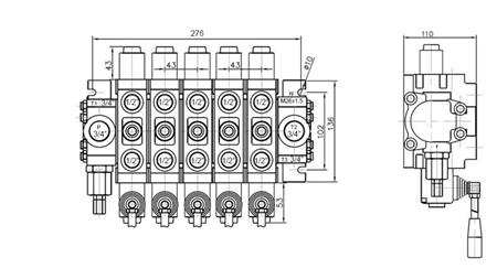 HYDRAULIKVENTIL 5xPC70