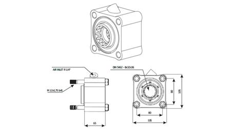 POHON HYDRAULICKÉHO ČERPADLA - ZF1 CASTING