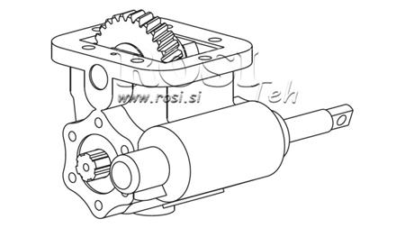 HYDRAULINEN PUMPPU VAIHTEISTO - ZF- MB 800 SIVU