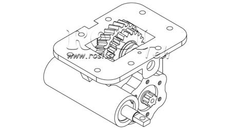 NEBENANTRIEB FÜR HYDRAULIKPUMPE - ISUZU MOZ 06 MECHANIC