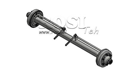 ACHSE FÜR ANHÄNGER 7200 kg MIT BREMSEN (1800 mm)