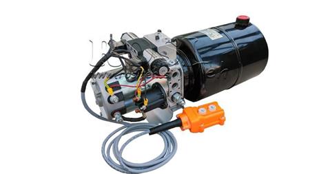 AGREGAT HIDRAULIC MINI 12V DC - 1.6kW = 2.1cc - 8 lit - asamblare în direcție dublă (metal)