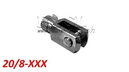 CI MONTAVIMAS PNEUMATINIAM CILINDRUI PCAI 20/8 (M8x1.25) KLIPAS