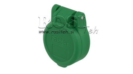 GROENE BESCHERMENDE DEKSEL PVC VROUWELIJKE SNELKOPPELING PUSH PULL
