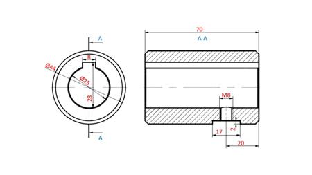 REDUZIERHÜLSE FÜR MP - MR ÖLMOTORE 25x70x10