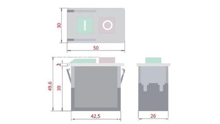 SCHALTER ON/OFF 5E4 250V 6A