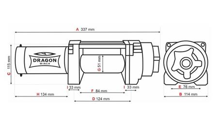 12 V ELEKTRIČNO VITLO DWH 4500 HD - 2041 kg - SINTETIČKO UŽE