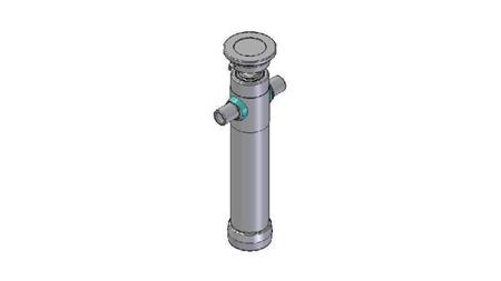 2023S -STANDARDOWY CYLINDER TELESKOPOWY/KULKA 2 ETAPY SKOKU 695 ŚREDNICA 80