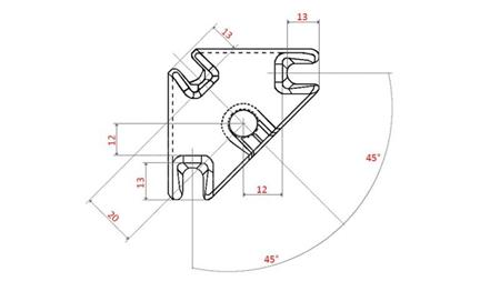 DREIECKSGELENK FÜR JOYSTICK NIMCO