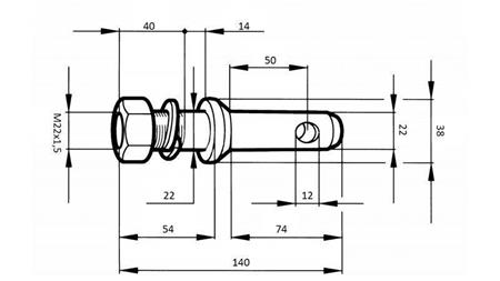 CAME DE MONTAGE fi22mm AVEC FILET M 22x1.5