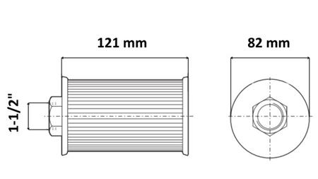 HIDRAULIČNI FILTER ZA USIS METAL 1 1/2 - 65 LIT