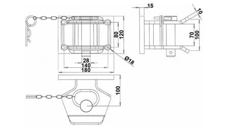 ANHÄNGERKUPPLUNG HALBKREIS-FIX DGM-806-B