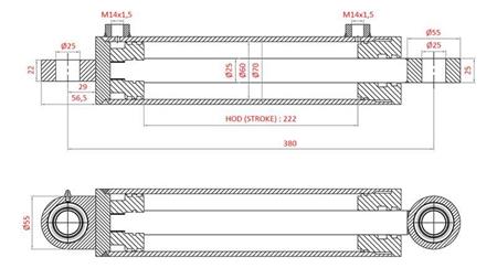 HIDRAULIKUS KORMÁNY HENGER FIAT-NEW HOLLAND OEM-5134221, 5144124, 5144126, 5143970, 5156718