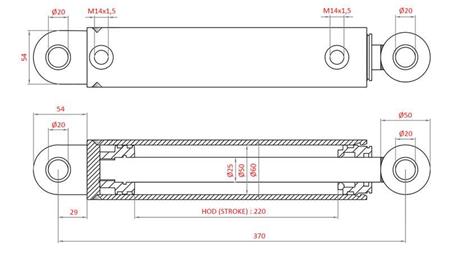 HYDRAULIKLENKZYLINDER FIAT-NEW HOLLAND OEM-87521950, 47582858