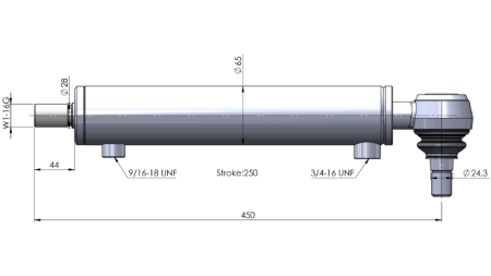 HYDRAULICKÝ VALEC RIADENIA CASE OEM-435662A1, 231007A1