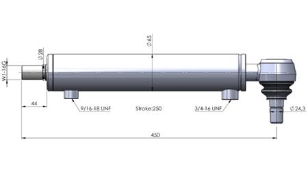 HYDRAULIKLENKZYLINDER FALL OEM-231008A1