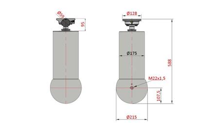 ΤΗΛΕΣΚΟΠΙΚΟΣ ΚΥΛΙΝΔΡΟΣ - MEILLER KIPPER 5 ΣΤΑΔΙΑ 175mm - 15 τόνους διαδρομή 1650mm