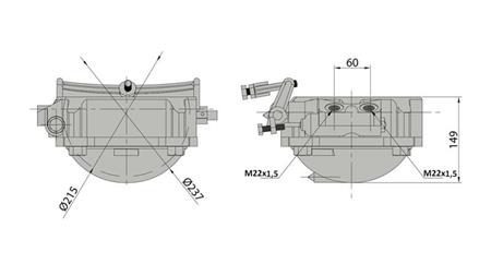 CRADLE FOR TELESCOPIC CYLINDER - MEILLER TIPPER