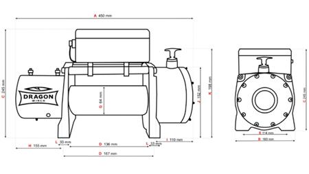 12 V ELEKTRICKÝ NAVIJÁK DWM 10000 HD - 4536 kg