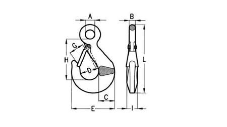 Haken mit Öse 500 kg