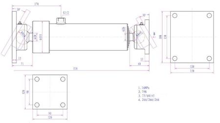 TELESKOPSKI CILINDER 3 STOPNJE 805mm K3B-5T