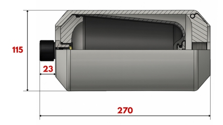 ACCUMULATORE IDRAULICO 1,48 LIT - M18x1,5