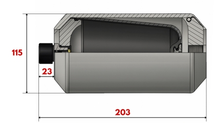 ACCUMULATORE IDRAULICO 1 LIT - M18x1,5