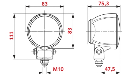 ΦΩΤΙΣΤΙΚΟ ΕΡΓΑΣΙΑΣ ΤΡΑΚΤΕΡ ΣΤΡΟΓΓΥΛΟ H3 HELLA HALOGEN