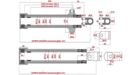 KIPPZYLINDER Tehnostroj HUB 520mm