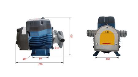 ELEKTRISCHE PUMPE ZUM UMPUMPEN 230V AC -3/4- 25 lit/min (1500 l/h)