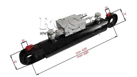 ХИДРАВЛИЧЕН ЦИЛИНДЪР 60/40-180 С РОТАРЕН ВЕНТИЛ - ОРАТА ЗА ЗЕМЯ
