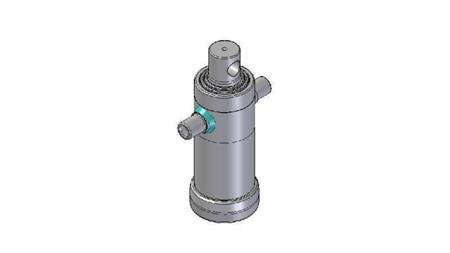 3031F -TELESCOPISKAIS CILINDRS STANDARTS/CAURUMS 3 POSMI Gājiens 593 diametrs 112