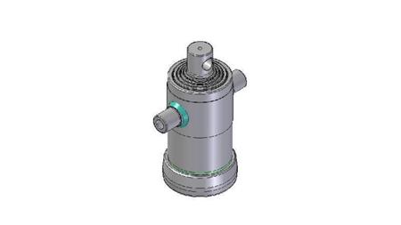 3052F -TELESKOPZYLINDER STANDARD/LOCH 5 STUFEN HUB 1230 FI 152