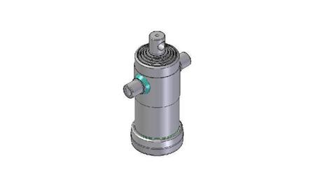 3092F - TELESCOPISK CYLINDER STANDARD/HUL 5 TRIN SLAG 1040 FI 124