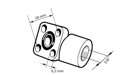 ALUMINIUMPUMPE ANSCHLUSS FÜR SCHLAUCH 3/8