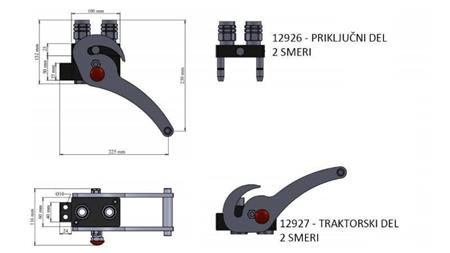 MULTI-FASTER KUPPLUNG 2wie BSP1/2  NEUER TYP TRAKTORTEIL